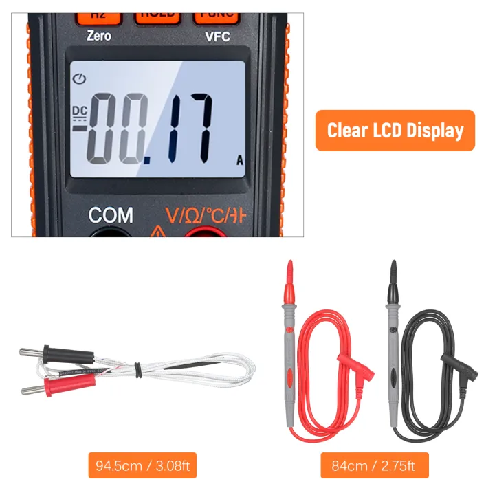 KOGEEK%20NJTY%20600A%20AC/DC%20Digital%20Clamp%20Meter%20with%20Temperature%20Auto%20Ranging%20Multimeter%20with%20Audible%20Continuity%20Beep%20True-RMS%20Clamp%20Meter%20with%20Diode/NCV/Voltage/Current/Resistance/Frequency/Capacitance/LoZ/VFC%20Tester%20Meter%20-%20Image%206