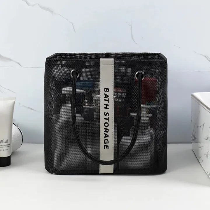 Large/small%20Shower%20Bag%20Portable%20Toiletry%20Bag%20Men's%20Dental%20Supplies%20Mesh%20Toiletry%20Bag%20Basket%20Women's%20Travel%20Storage%20Basket%20-%20Image%202