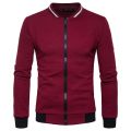 KB New High Quality Plush Zip stand collar casua Jacket Men's Street Windbreaker Coat Men Hot Casual Outer Wear Thick.