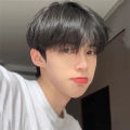 Wig Men's Short Hair Korean Style Handsome Men's Short Straight Hair Straight Bangs Student Fluffy Daily Full-Head Wig Factory Wholesale.