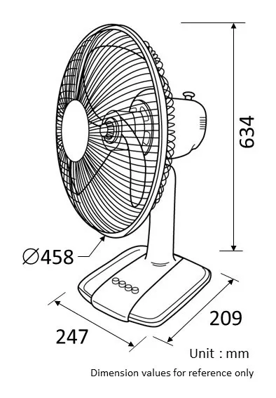 KDK%20A40B%20Table%20Fan%20with%20Metal%20Blade%20%7C%2016%20inch%20-%20Image%207