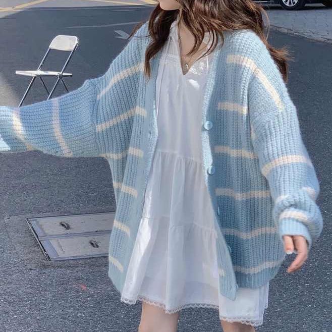 Korean%20Style%20Versatile%20Striped%20Cardigan%20Sweater%20Coat%20for%20Female%20Students%20Autumn%20and%20Winter%20New%20Lazy%20Style%20Cardigan%20Long%20Sleeve%20Knitted%20Top%20-%20Image%206