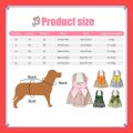 VibeVendor Dog Dress Puppy Summer Princess Dress S-xl.