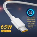 65W Smart SuperVooc Quick Fast Charger With Type C Vooc Cable. 