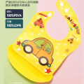 Premium Baby Feeding Bib with Large Catch Pocket. 