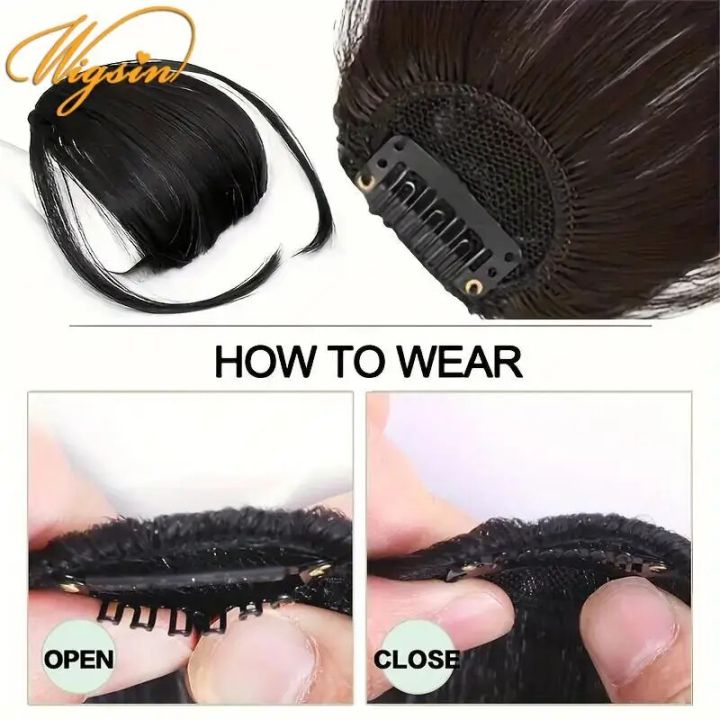 WIGSIN%20Clip%20In%20Air%20Bangs%20Hair%20Extensions%20Synthetic%20Straight%20Hairpiece%20Wig%20For%20Women%20Daily%20Use%20Hair%20Accessories%20-%20Image%203