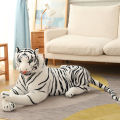 Length including Tail Cartoon Anime Tiger Plush Toy Decor Simulation Tiger Soft Animal Tiger Plush Pillow Doll Kids Gift Stuffed. 