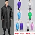 【Alien Alien】 Mens Womens Waterproof Raincoats Long Jacket EVA Button Hooded Raincoat Coats Poncho Rainwear. 