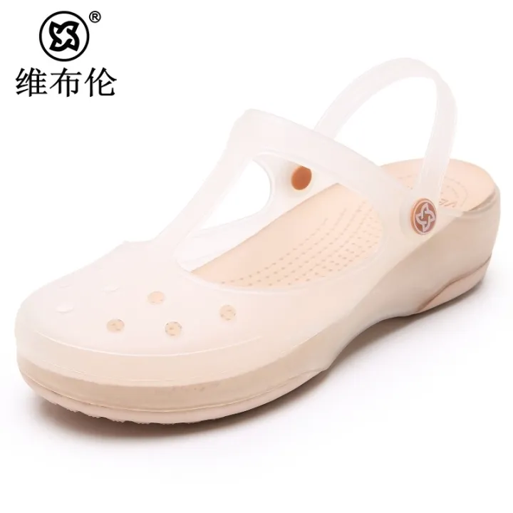 Veblen%20Cave%20Shoes%20Women's%20Summer%20Slippers%20Non-slip%20Soft%20Sole%20Beach%20Jelly%20Solid%20Color%20Toe%20Sandals%20-%20Image%207