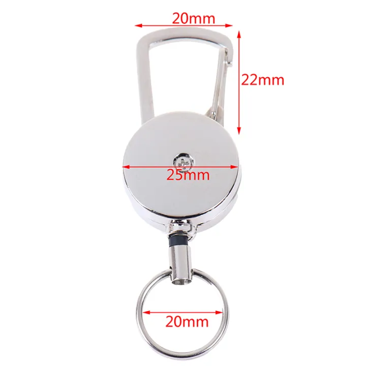 1pc%20Retractable%20Pull%20Key%20Ring%20Chain%20Clip%20Carabiner%20Holder%20Recoil%20Extends%20To%2050cm%20-%20Image%209