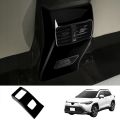 FORIDE Car Glossy Black Rear Air Condition Vent Outlet Frame Anti-Kick Panel Cover Trim for Toyota Corolla Cross 2021 2022 RHD. 