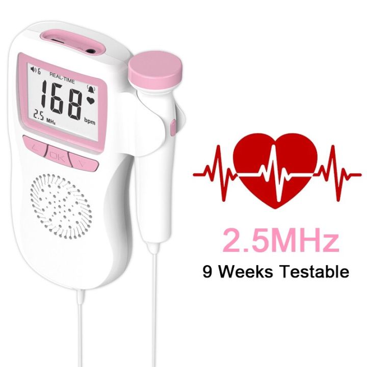 Testable%202.5MHz%20Doppler%20Fetal%20Heart%20rate%20Monitor%20For%20Pregnant%20Women%20Pregnancy%20Baby%20Fetal%20Sound%20Heart%20Rate%20Monitor%209%20Weeks%20-%20Image%202
