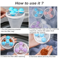 【In-Stock】 Washing Machine Hair Filter Removing Mesh Bag Floating Pet Hair Lint Mesh Remover Pouch Laundry Washing Machine Lint Catcher. 