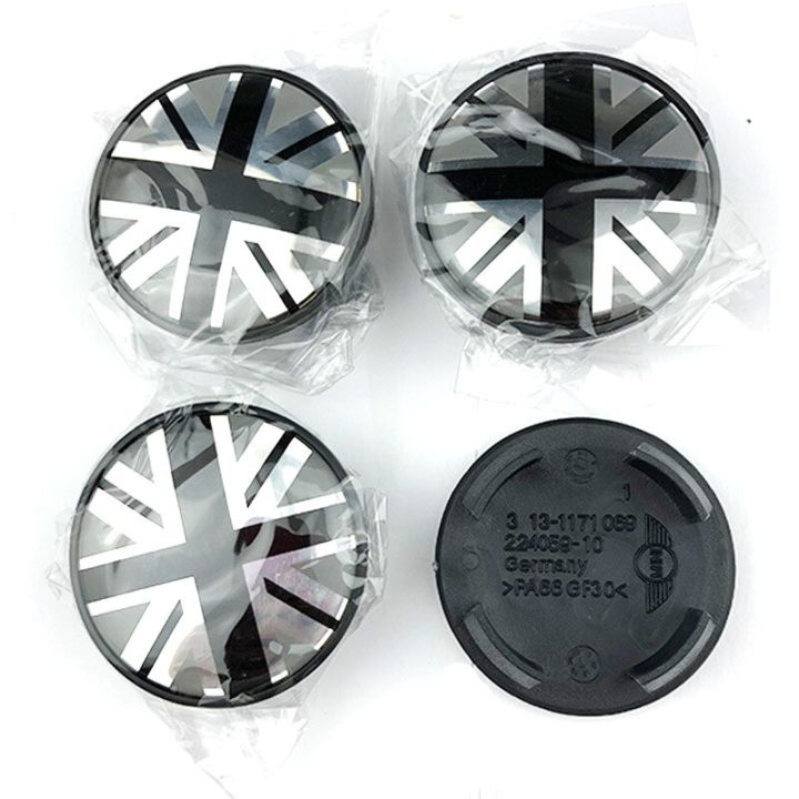 4pcs/set 54MM Car Styling Wheel Center Caps PVC Rim Cover for BMW MINI Cooper S Works Logo Wheel Center Caps Sticker