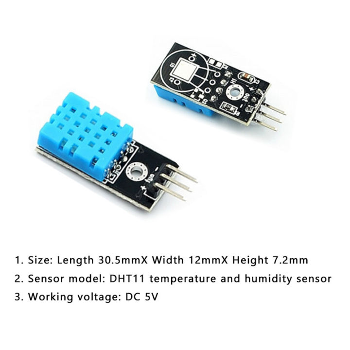 New Temperature and Relative Humidity Sensor DHT11 Module with Cable ...