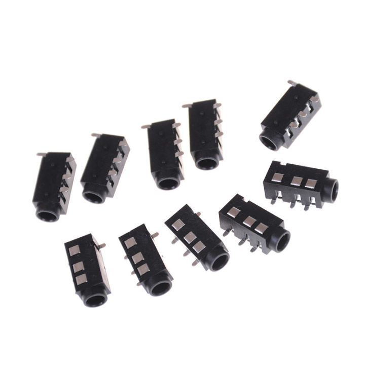 10%20Pcs%20PJ-320D%204%20Pins%20SMD%203.5mm%20Female%20Headphone%20Jack%20Connector%20PCB%20Mount%20Encounter%20-%20Image%202
