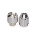 2 Pcs (Silver Color) Universal GOYO Gutka Full Alloy Aluminium Motorcycle Slider Cap. 