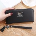 Ladies Clutch Long Wallets Simple Mobile Phone Bags Square Money Bag Multifunctional Zipper Card Holder for Women cartera mujer.