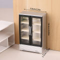 1/12 Dollhouse Simulation Refrigerator Freezer Model Dollhouse Mini Furniture Accessories Dolls House Decoration Toys. 