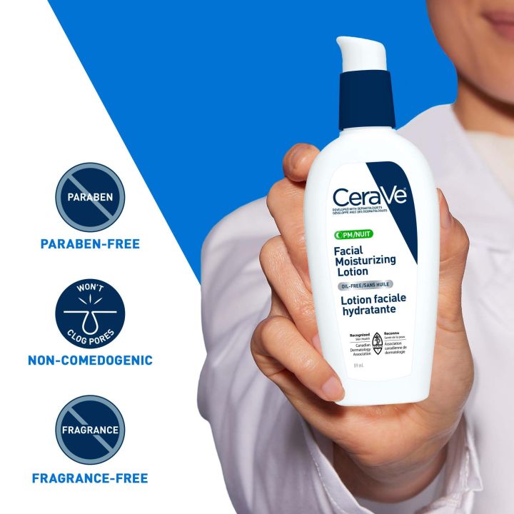 CeraVe%20PM%20Facial%20Moisturizing%20Lotion%20Fragrance%20Free%20for%20Nighttime%2089%20ml%20-%20Image%204