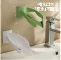 Creative Leaf Soap Dish Bathroom Non-Punch Wall Mounted Soap Dish Rack Toilet Drain Laundry Soap Dish Shelf.
