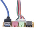 USB 2.0+ 3.0 port chassis PC computer case audio front panel replace cable. 