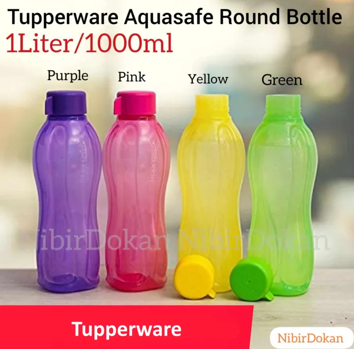 1%20Pieces%20Screw%20Cap%20Tupperware%20Multicolor%20Aquasafe%20Reusable%20Round%20Water%20Plastic%201000%20ML%20Bottles%20-%20Image%206
