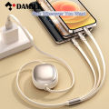Retractable 3-in-1 Micro USB Type-C Charger Cable Multiple USB Ports Multiple USB Charging Cable Phone Cable Conveniently Portable SJX-034.