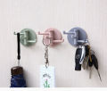 Multifunctional bathroom wall shelf free punching seamless trace rack rotating hook strong 3 branch rotating sticky hook. 