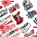 40pcs/bag mix design waterproof japanese jdm stickers for motorcycle decal sticker. 