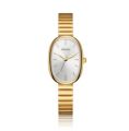 Curren Elegant Oval Women's Quartz Watch Luxury Brand with Stainless Steel Strap Classic Fashionable Wearable Wristwatch.