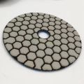 Durable 6 Pcs 4 Inch /100 Mm Grit 50 Diamond Dry Polishing Pad Granite Marble Flexible Resin Sanding Disc Ceramic Stone Polisher Disc.