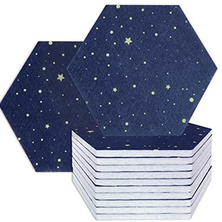 12 Pack Sky Hexagon Acoustic Panels,for Studio Acoustic Treatment