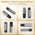 6Pcs 1/4 Inch to 1/8 Inch Cnc Engraving Bit Router Adapter Convert for Engraving Machine Tool.