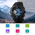 Skmei Big Dial Sport Men Watch 2 Time LED Digital Wristwatches For Mens Waterproof Chrono Count Down Male Hour montre homme 1228.
