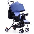 4 Wheel Ultralight Folding Baby Travel Stroller Trolley Stroller Safety Carriage Newborn Stroller - Red.