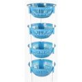 TEL Round Rack for kitchen 4Step-Blue White TEL 862051. 