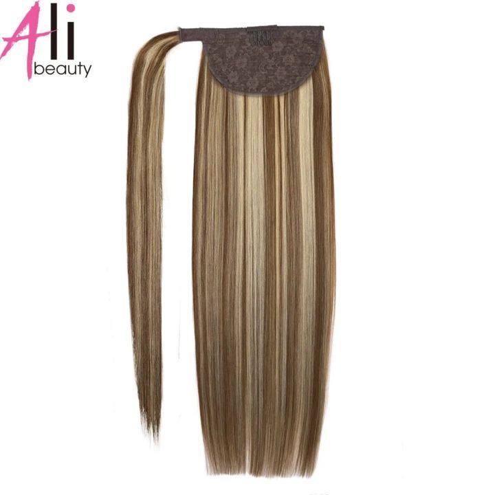 Straight%20Human%20Hair%20Ponytail%20Wrap%20Around%20Clips-In%20Brazilian%20Machine%20Made%20Remy%20Hair%20wig%20120g%20-%20Image%207