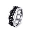​Stainless Steel Punk Chain Ring for Men. 