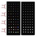 60PC Set Fashion Crystal Nose Ring Surgical Steel Nose Studs Piercing For Women Gift With Box Nariz Piercing Body Jewelry.
