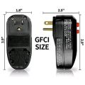 ARELENE GFCI Replacement Plug Assembly 3-Prongs 15A 3-Wires with Ground Fault Circuit Interrupter Safety RCD Protection US Plug.