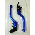 Motorcycle Brake & Clutch Lever set For Apache 4V. Blue. 