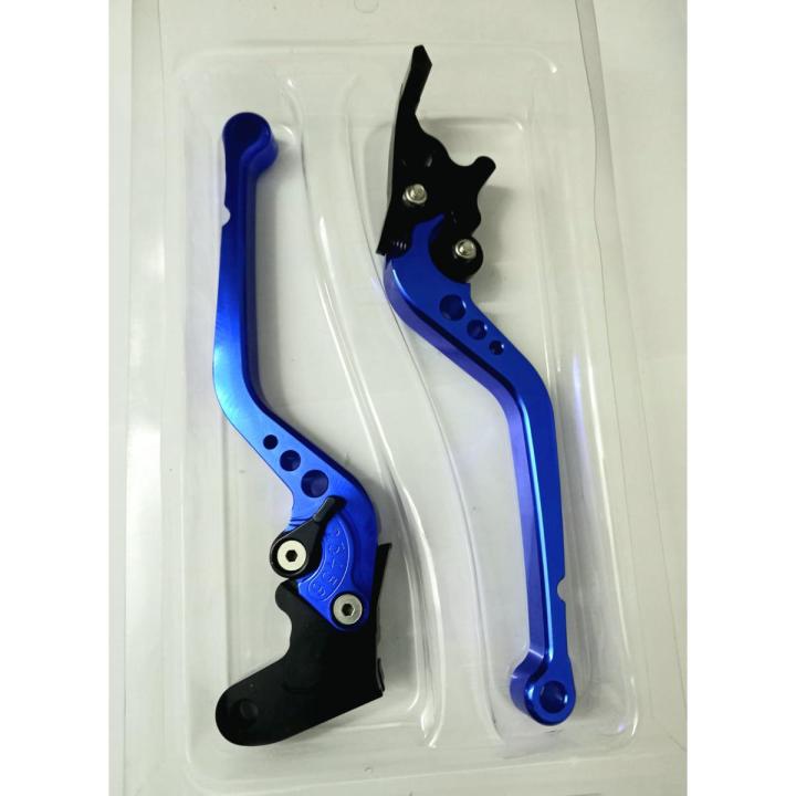 Mantt Adjustable Brake Clutch Lever Set - Blue CNC Aluminum For Suzuki DR650 1996-2000 Motorcycle