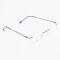 Titanium Rimless Unisex Frame - In Odysses For Optics Zone Bid - Elevate Your Style With These Titanium Rimless Unisex Frames By Odysses.