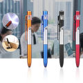 4in1 Multifunctional Ballpoint Pen Folding Reading Light Desktop Cellphone Stand Ballpiont Pen with LED Light Screen Touch Pens. 