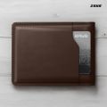 Zays Handcrafted Premium Leather Bifold Wallet – Slim, Durable & Stylish Short Wallet for Men & Women – Top-Grain Leather, Compact & Lightweight.