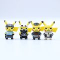 10pcs/sets cartoon movie Pokemon Action figure mini toys dolls 4CM Pikachu Action figure model children gifts birthday gifts.