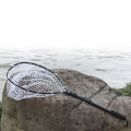 Free Sports Collapsible Aluminum Alloy Fishing Net Folding Fish Landing Net with Carabiner Clip for Fish Catching Releasing. 