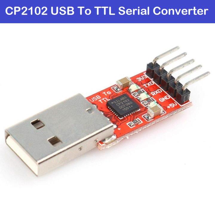 Highly Vital - CP2102 2102 5Pin Serial Converter USB 2.0 To TTL UART 5 Pin Serial Convertor Adapters - Tools, DIY & Outdoor