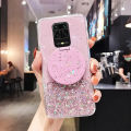 Phone case Redmi Note 9 Pro Shiny Ring Case Glitter Soft Transparent Makeup Mirror Cases For Redmi Note9 Pro Back Cover Stars Moon Girls. 